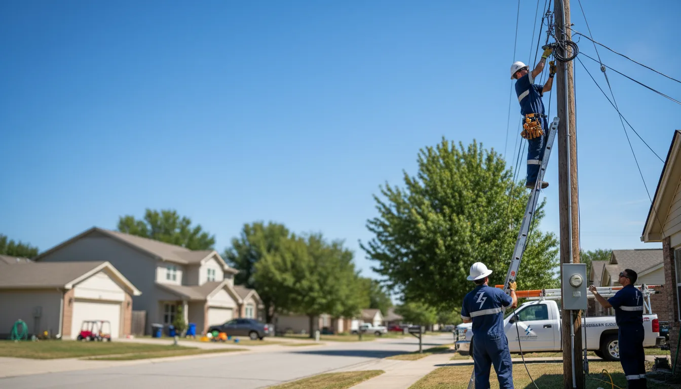 Residential electrician providing installation services in Makoti, ND